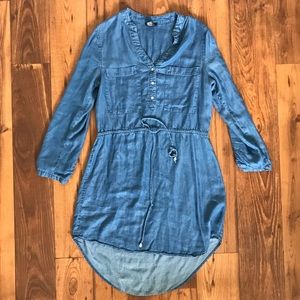 High-Low Denim Dress